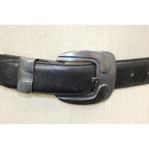 Vintage PAT AREIAS 925 Sterling Silver Signed Modernist Heavy Buckle Set Size 28